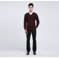 Yak Wool /Cashmere V Neck Pullover Long Sleeve Sweater/Clothing/Garment/Knitwear